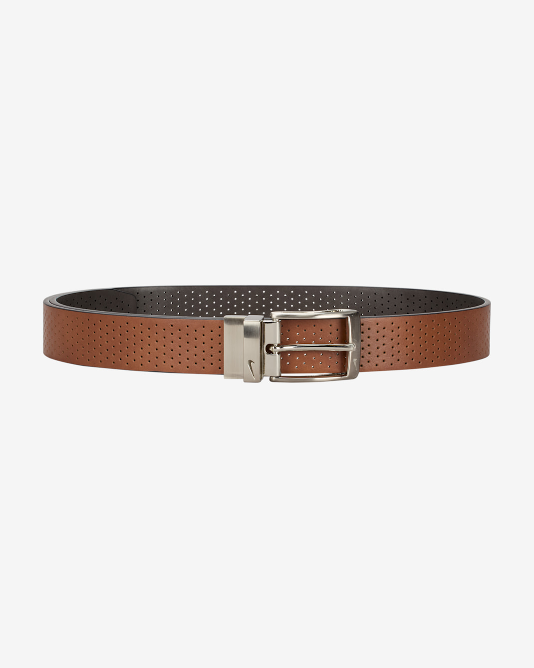 Cinturón reversible perforado para hombre Nike - Tostado/Beige