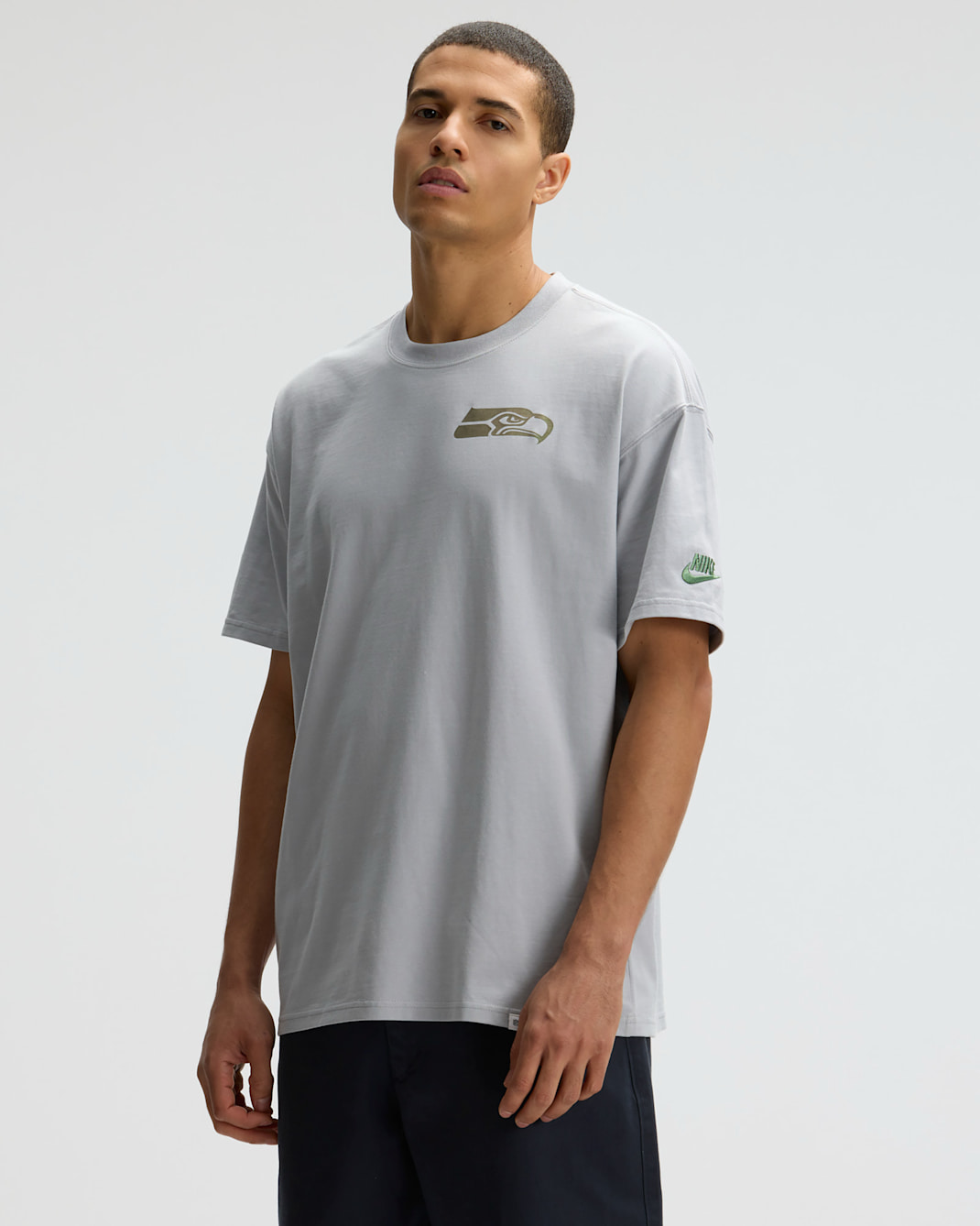 Playera Nike de la NFL para hombre Seattle Seahawks Rivalries Collection Essential Max90 - Gris