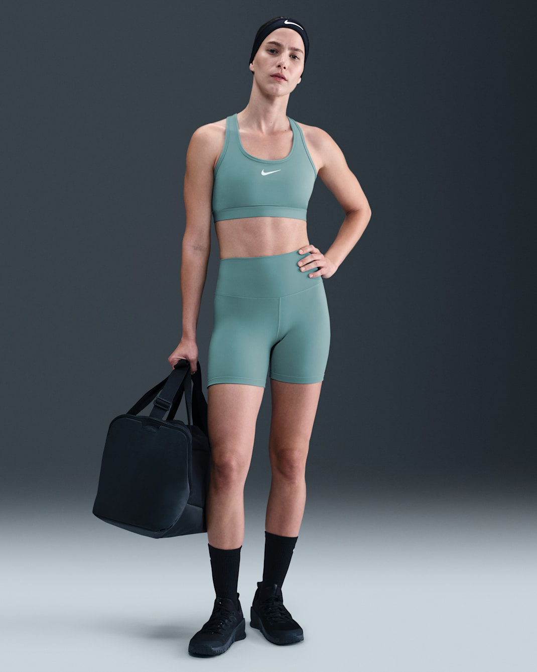 Nike One Women's High-Waisted 5" Biker Shorts - Cannon/White