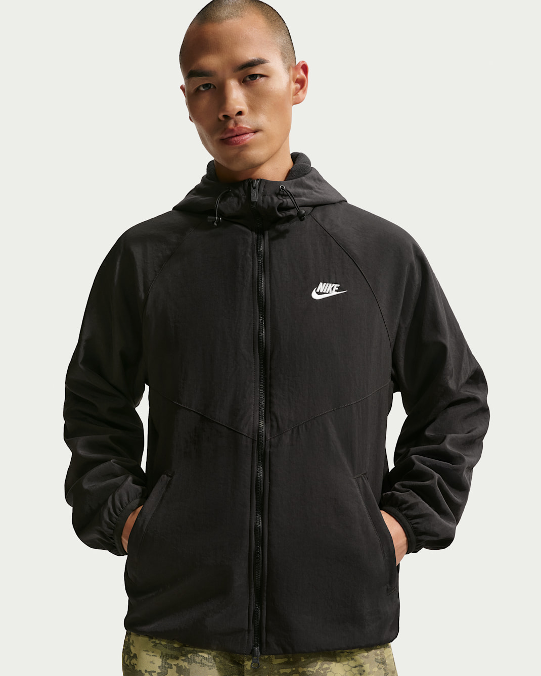 나이키 남성 윈터라이즈드 우븐 후드 재킷 - 오프 누아르/서밋 화이트