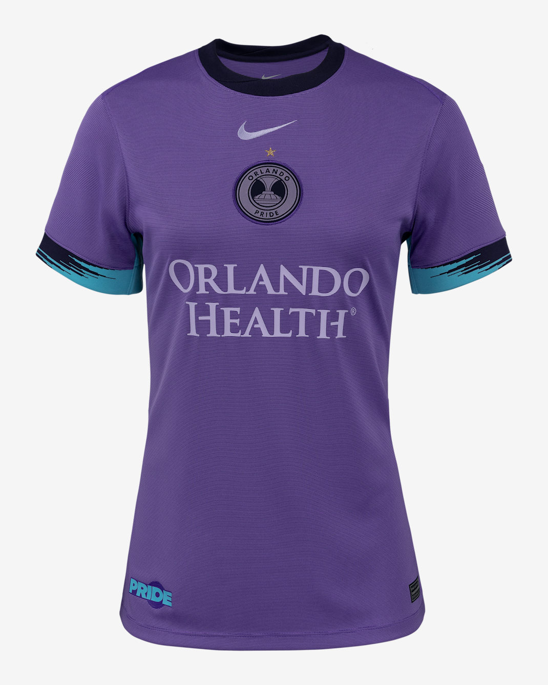 Jersey Nike Dri-FIT de la NWSL tipo réplica para mujer Orlando Pride visitante Stadium - Uva acción/Morado campo