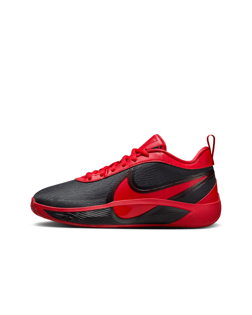 Tenis de básquetbol para niños grandes Giannis Freak 6 - Negro/Rojo universitario