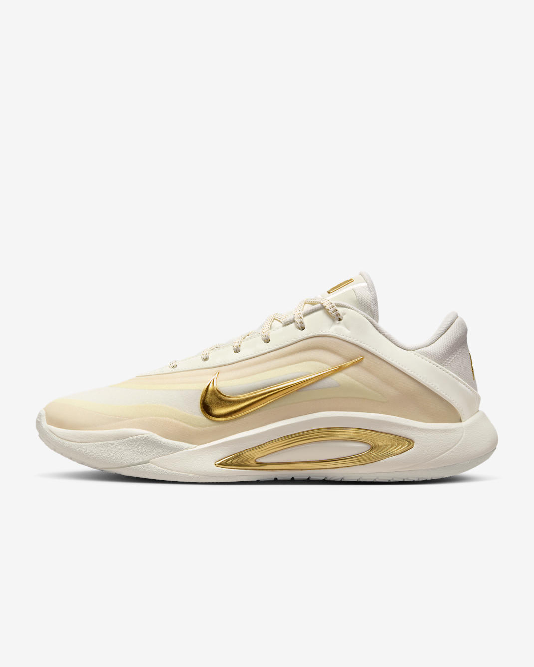 A'One "dyNASTY" A'ja Wilson Basketball Shoes - Sail/Metallic Gold/Sail