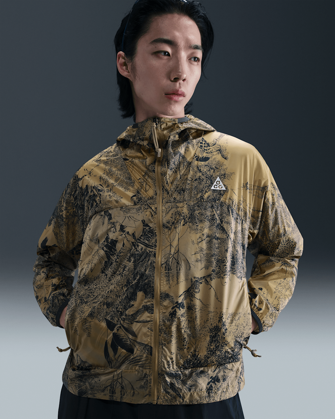 ナイキ ACG "Cinder Cone" メンズ ウィンドプルーフ ジャケット - パラシュートベージュ/アンスラサイト/カレッジグレー/サミットホワイト