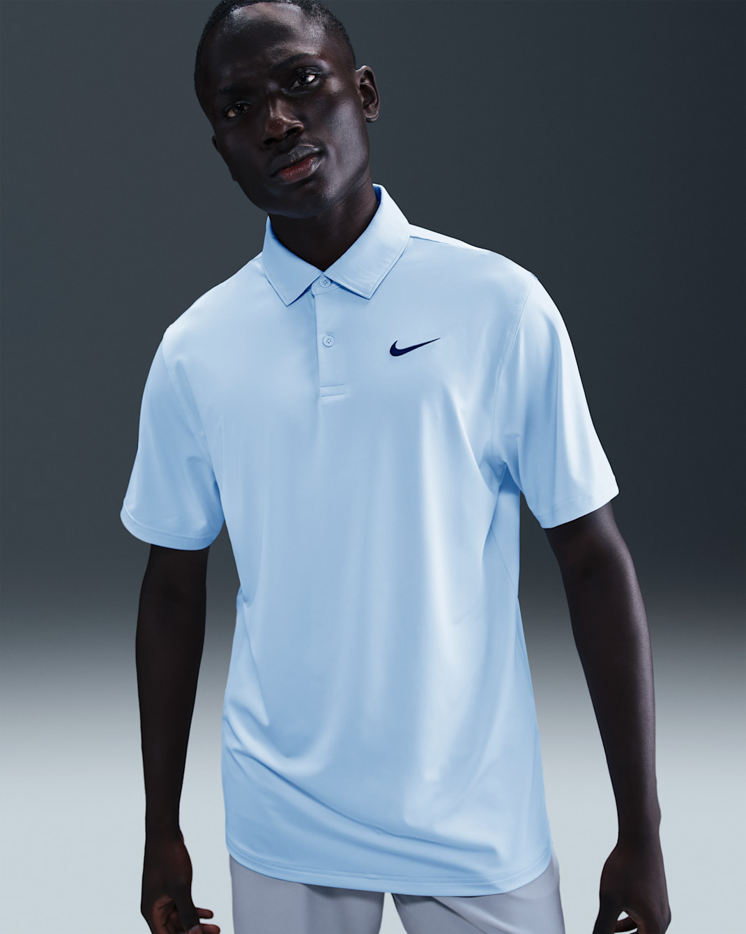 Nike Velocity Dri-FIT Golf-Poloshirt (Herren) - Hydrogen Blue/Schwarz