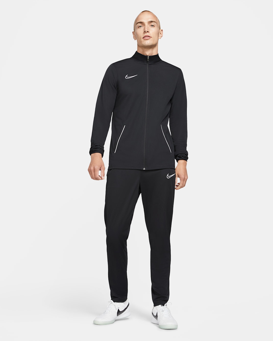 Nike Dri-FIT Academy Men's Knit Football Tracksuit - Black/White/White