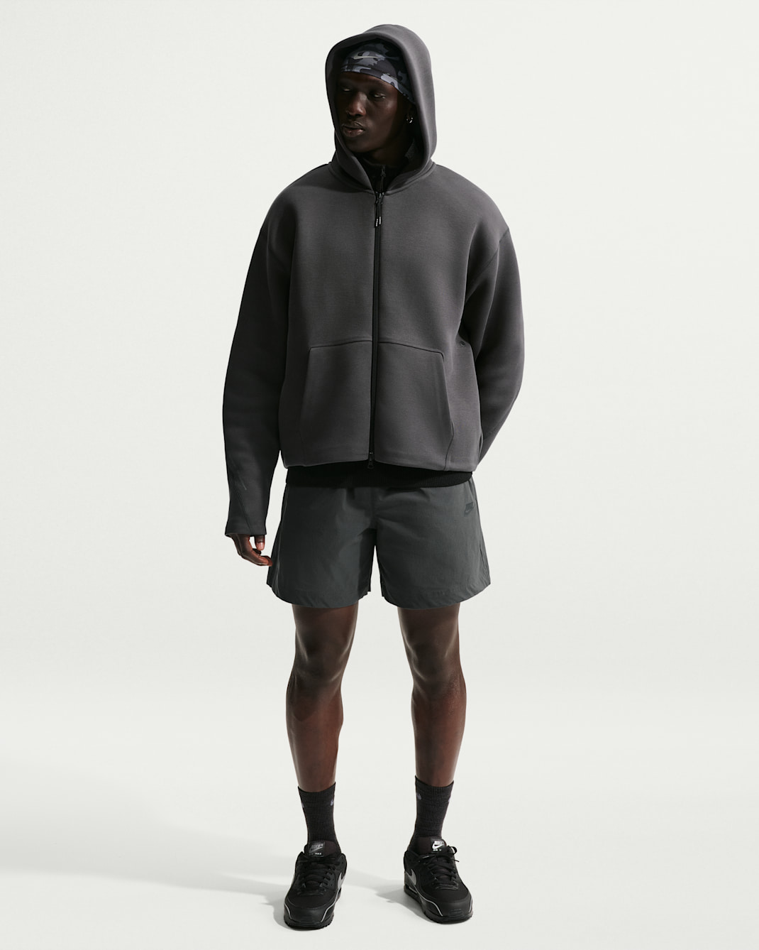 Shorts de tejido Woven para hombre Nike Tech - Antracita