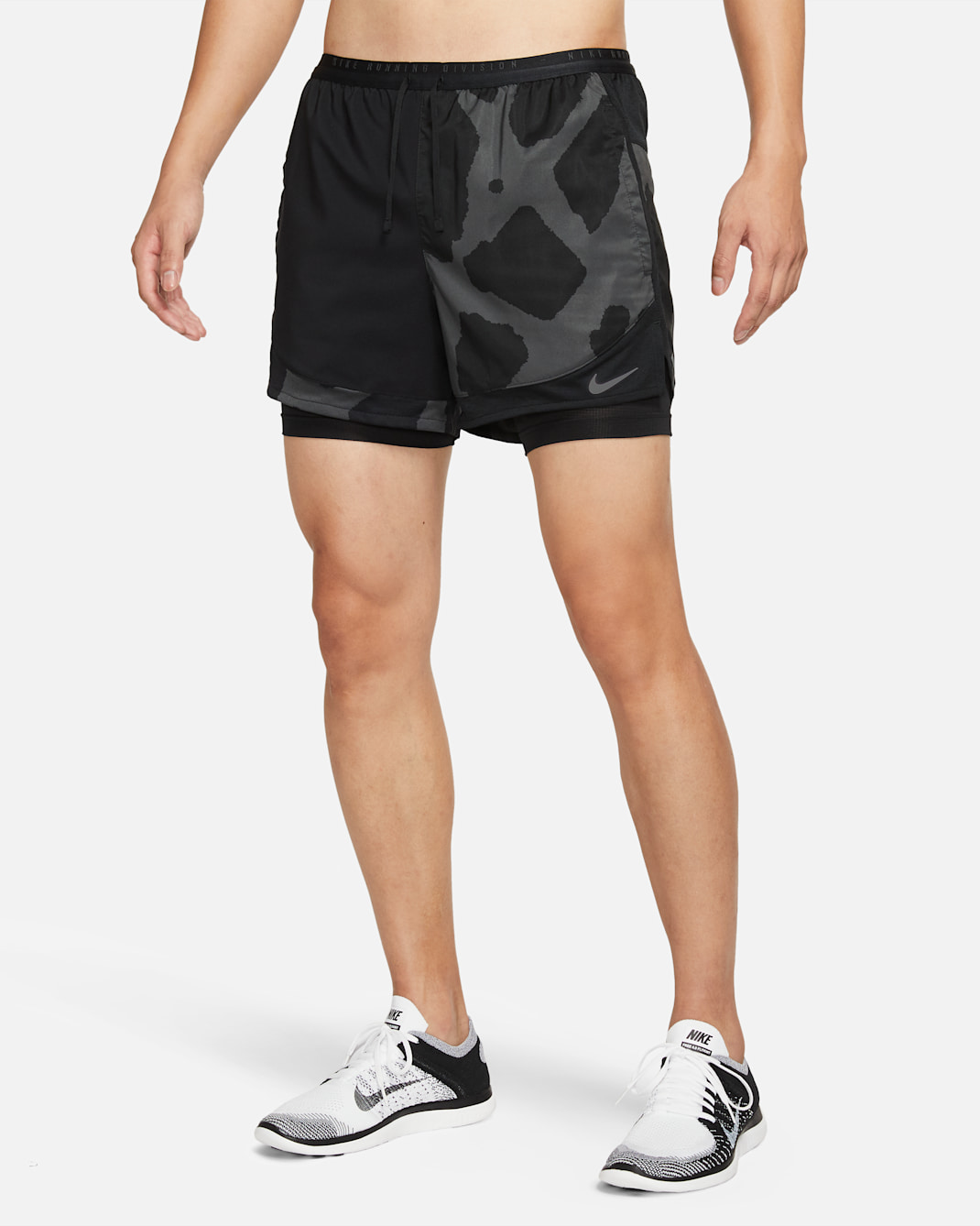 Nike Dri-FIT Stride Run Division Men's 2-In-1 Running Shorts - Black
