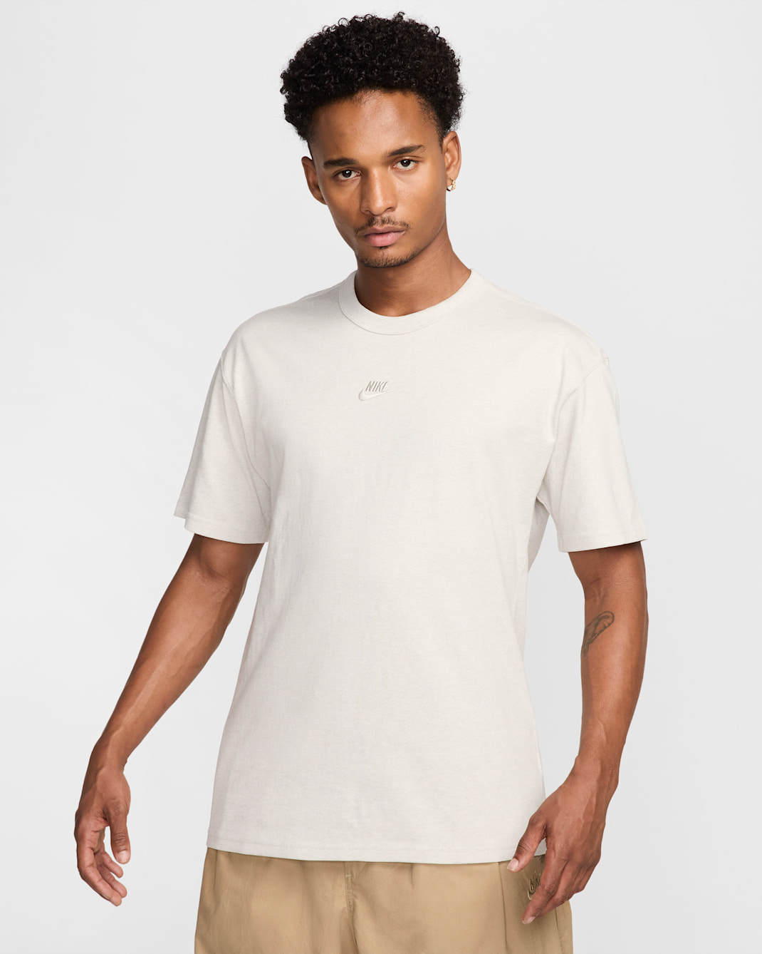 Nike Sportswear Premium Essentials Men's T-Shirt - Light Bone/Heather