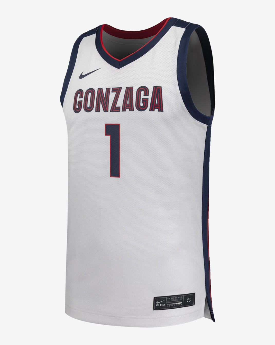 Jersey de básquetbol universitario Nike Replica de Gonzaga para hombre - Blanco