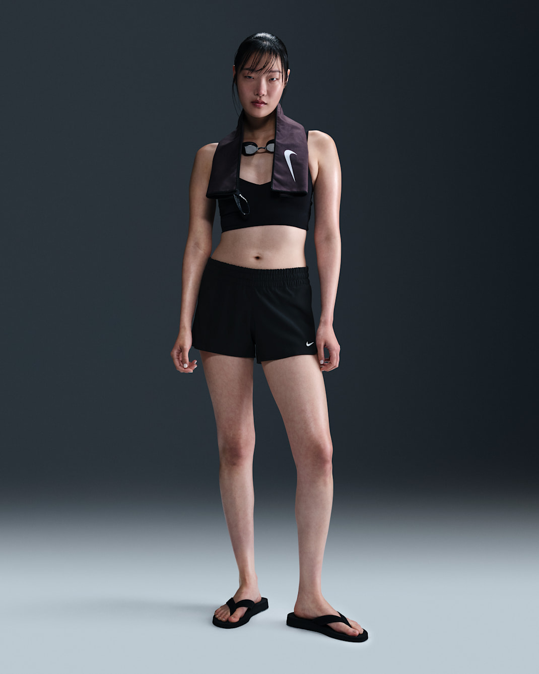 Nike Swim Women's Cover-Up Shorts - Black