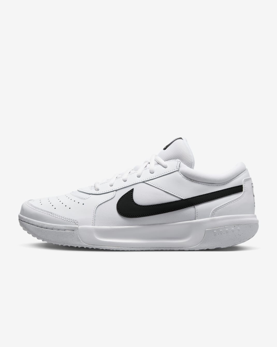 NikeCourt Air Zoom Lite 3 Men's Tennis Shoes - White/Black