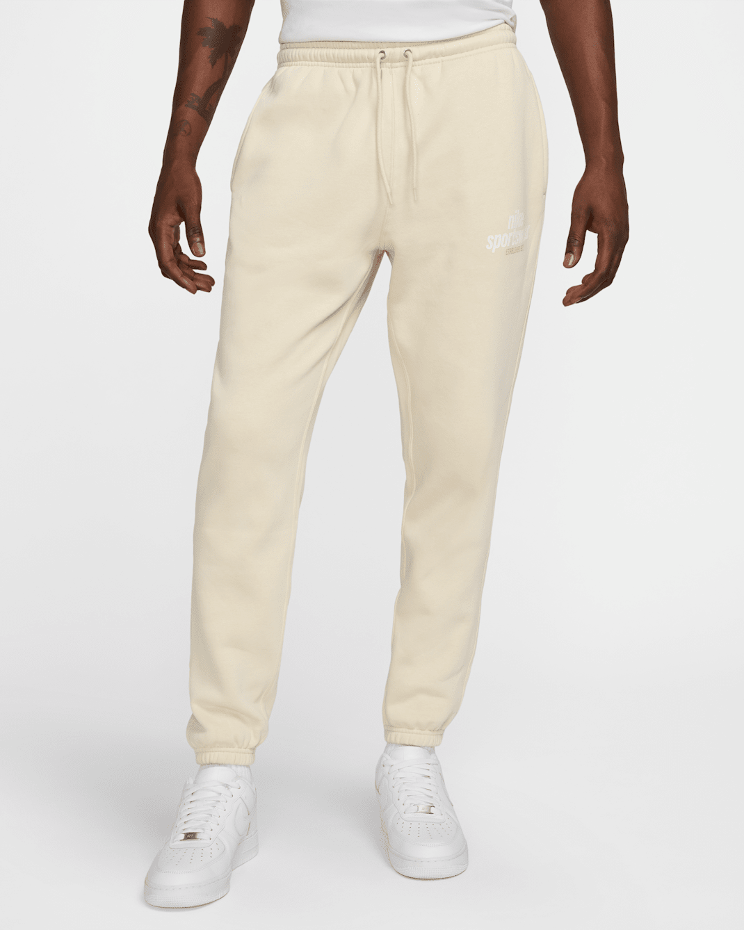 Ανδρικό φλις παντελόνι Nike Club - Light Khaki/Light Khaki/Sail