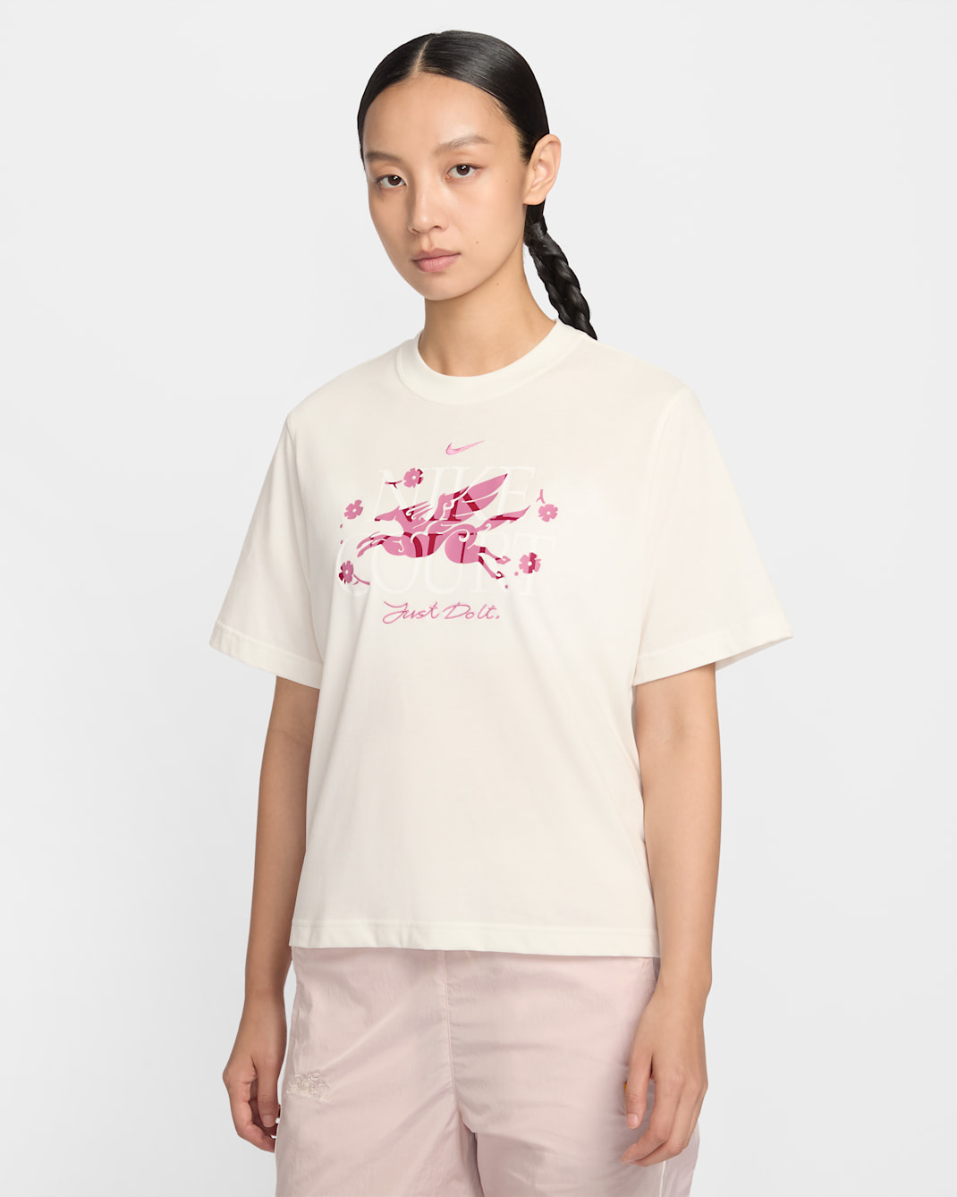 Nike Women's Dri-FIT Short-Sleeve T-Shirt - Sail