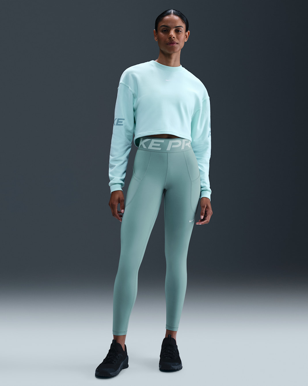 Nike Pro Sculpt Women's High-Waisted 7/8 Leggings with Pockets - Cannon/White