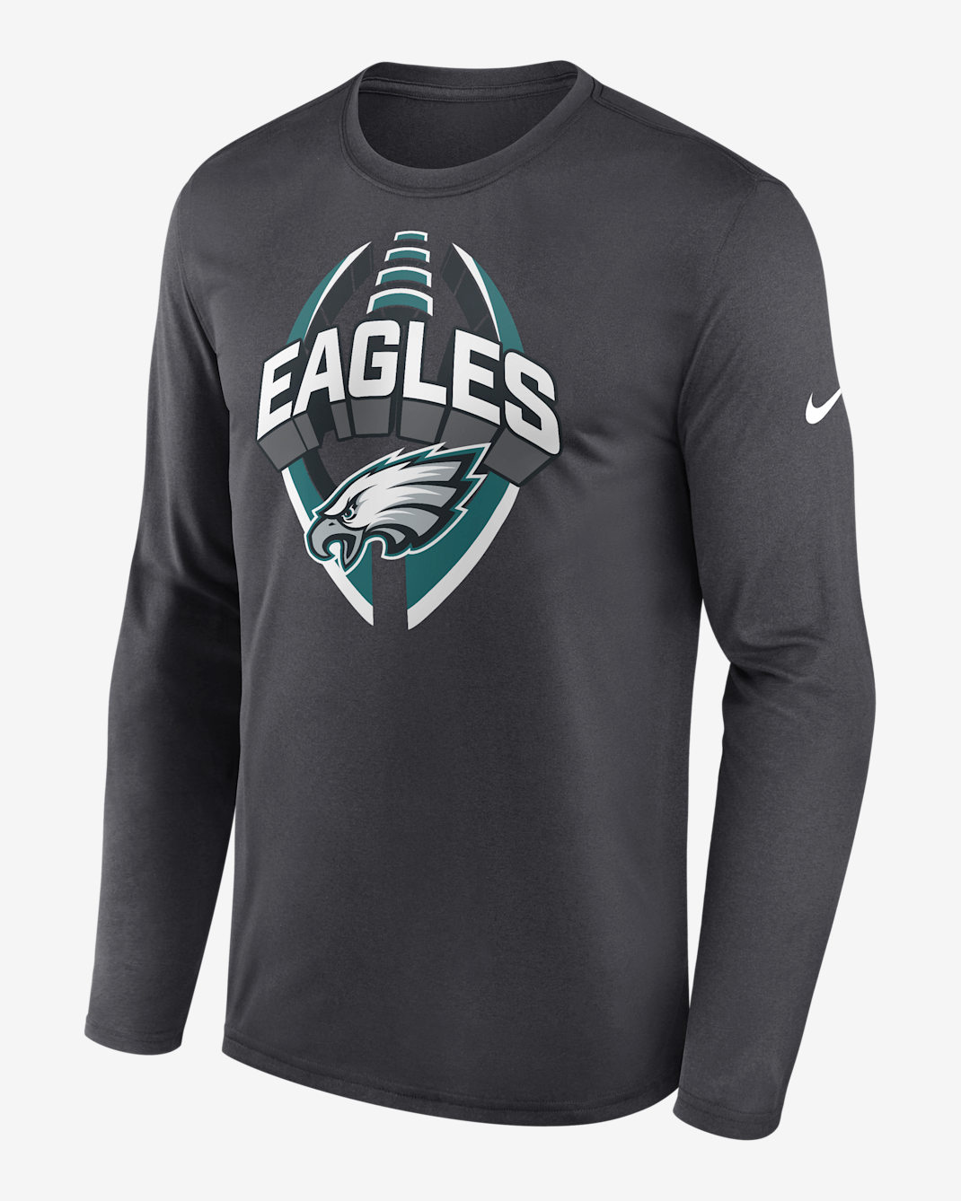 Philadelphia Eagles Legend Icon Men's Nike Dri-FIT NFL Long-Sleeve T-Shirt - Anthracite