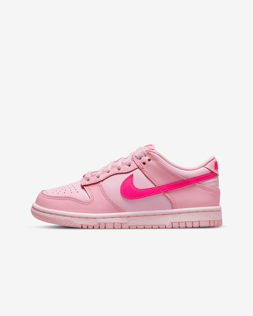 Nike Dunk Low Big Kids' Shoes - Medium Soft Pink/Hyper Pink/Pink Foam