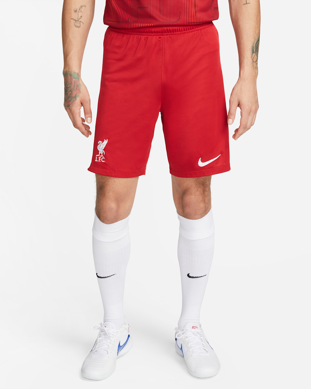 Liverpool F.C. 2023/24 Stadium Home Men's Nike Dri-FIT Football Shorts - Gym Red/White