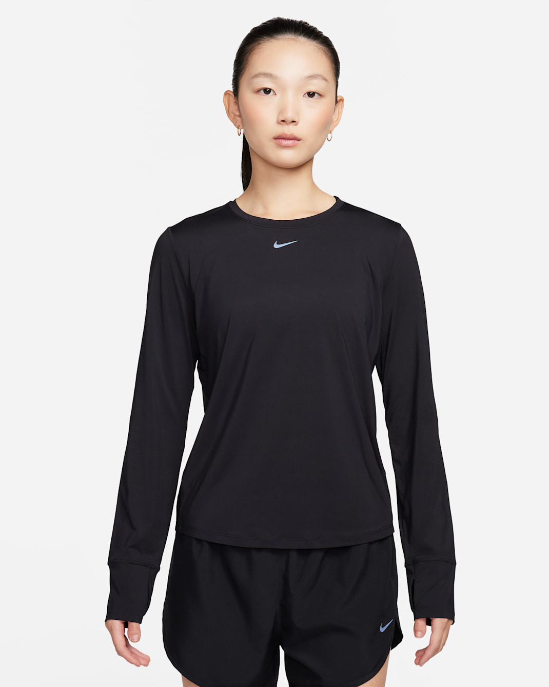 ナイキ ワン クラシック ウィメンズ Dri-FIT ロングスリーブ トップ - ブラック/ブラック