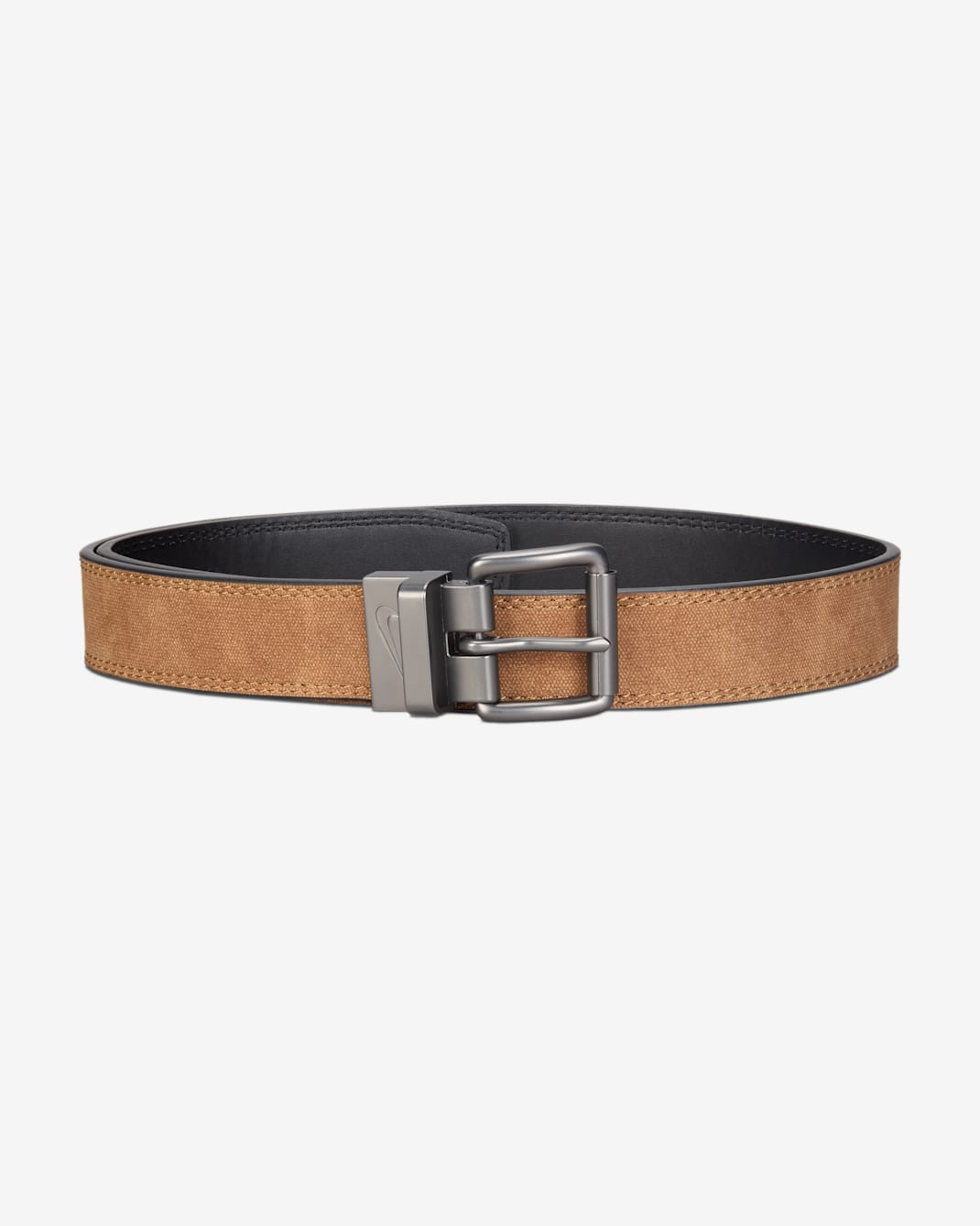 Nike Big Kids' Reversible Double-Row Stitch Belt - Tan/Beige