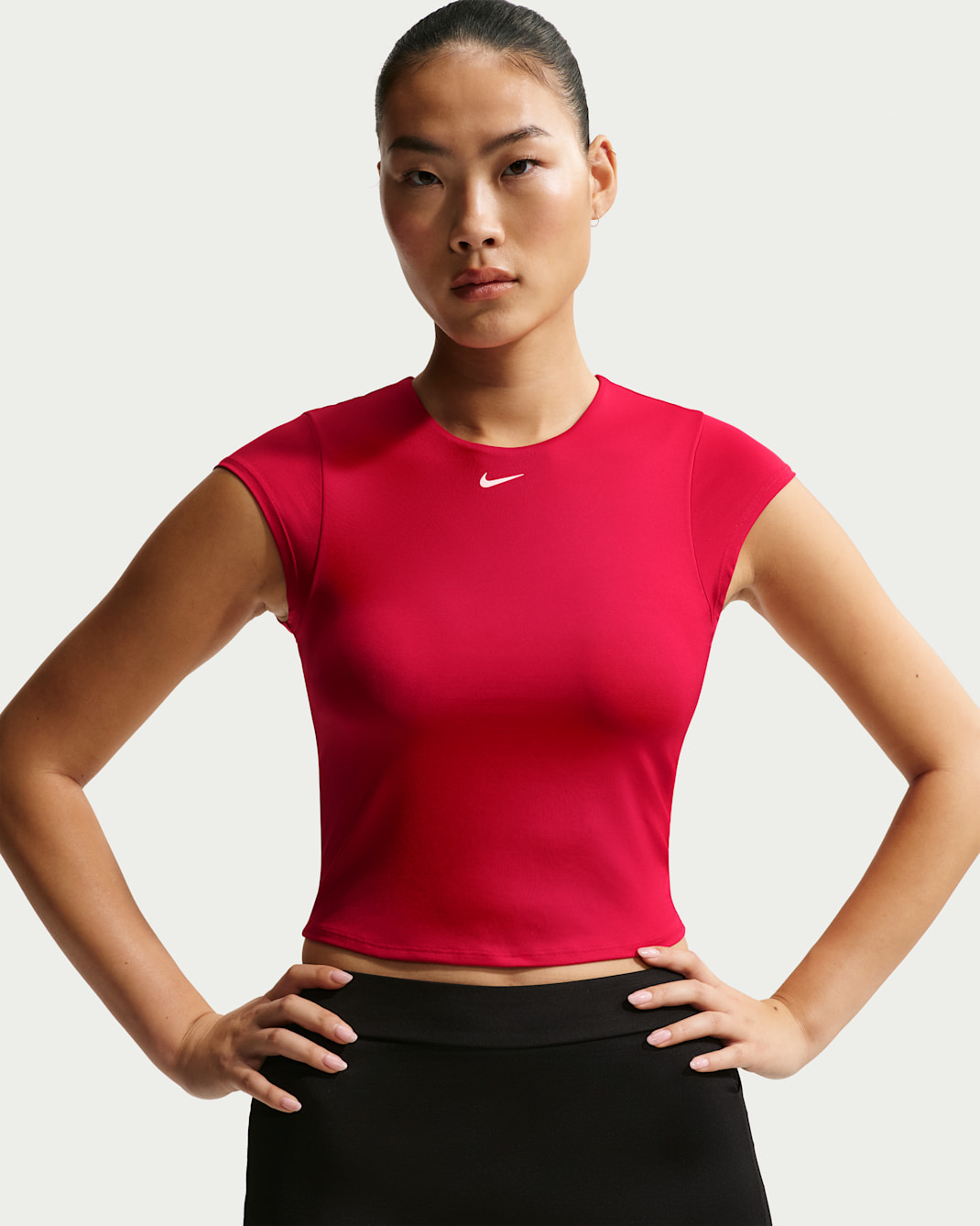 Nike Swim Effortless Essential Women's Cap Sleeve Swim Top - Gym Red