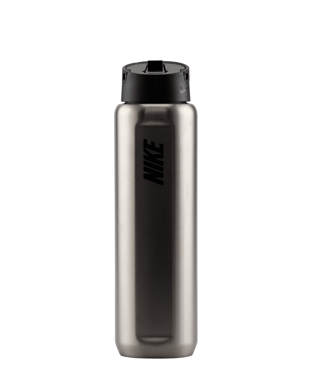 Botella de acero inoxidable con paja (710 ml) Nike Recharge - Plata cepillado