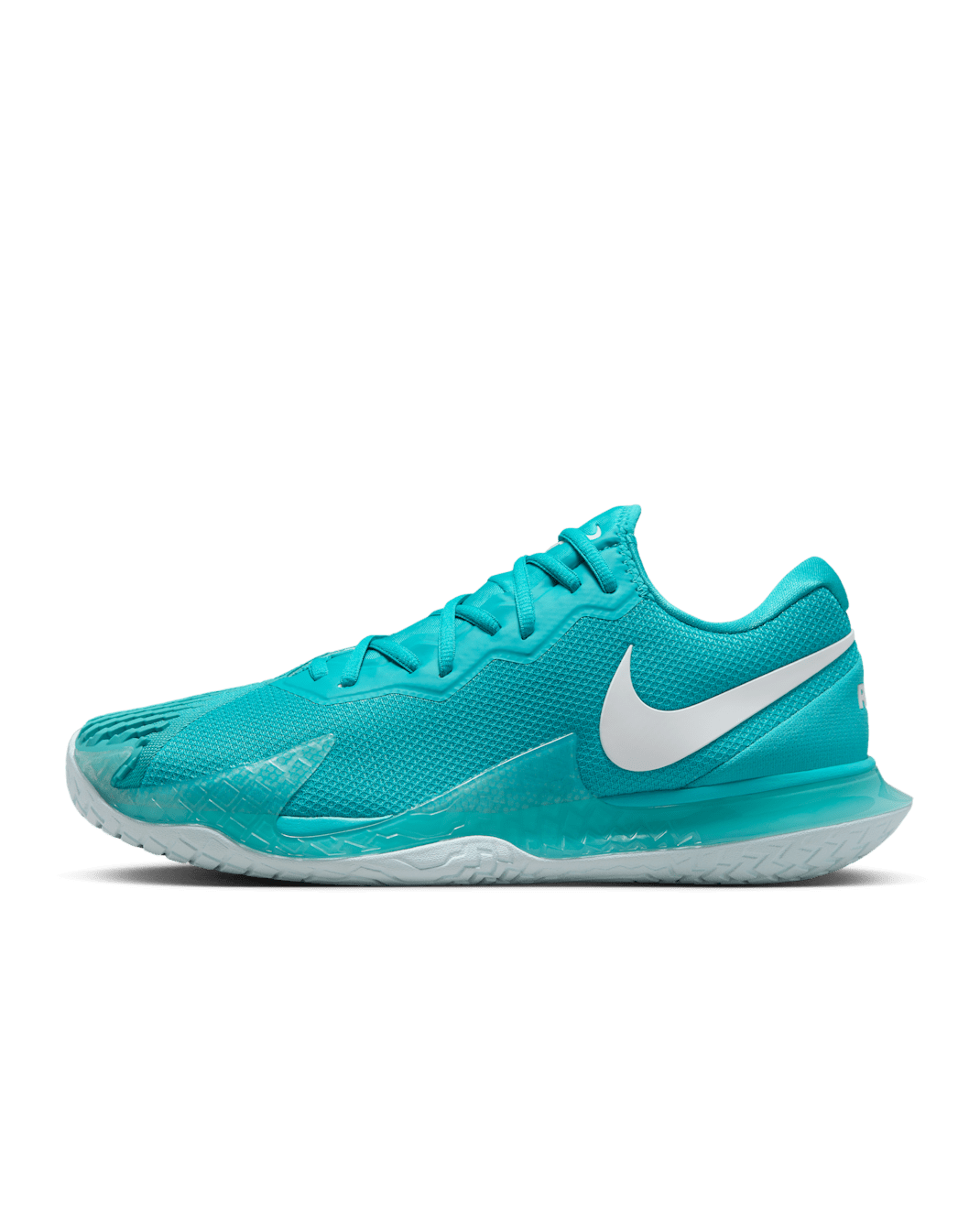 NikeCourt Zoom Vapor Cage 4 Rafa Men's Hard Court Tennis Shoes - Dusty Cactus/Glacier Blue/White