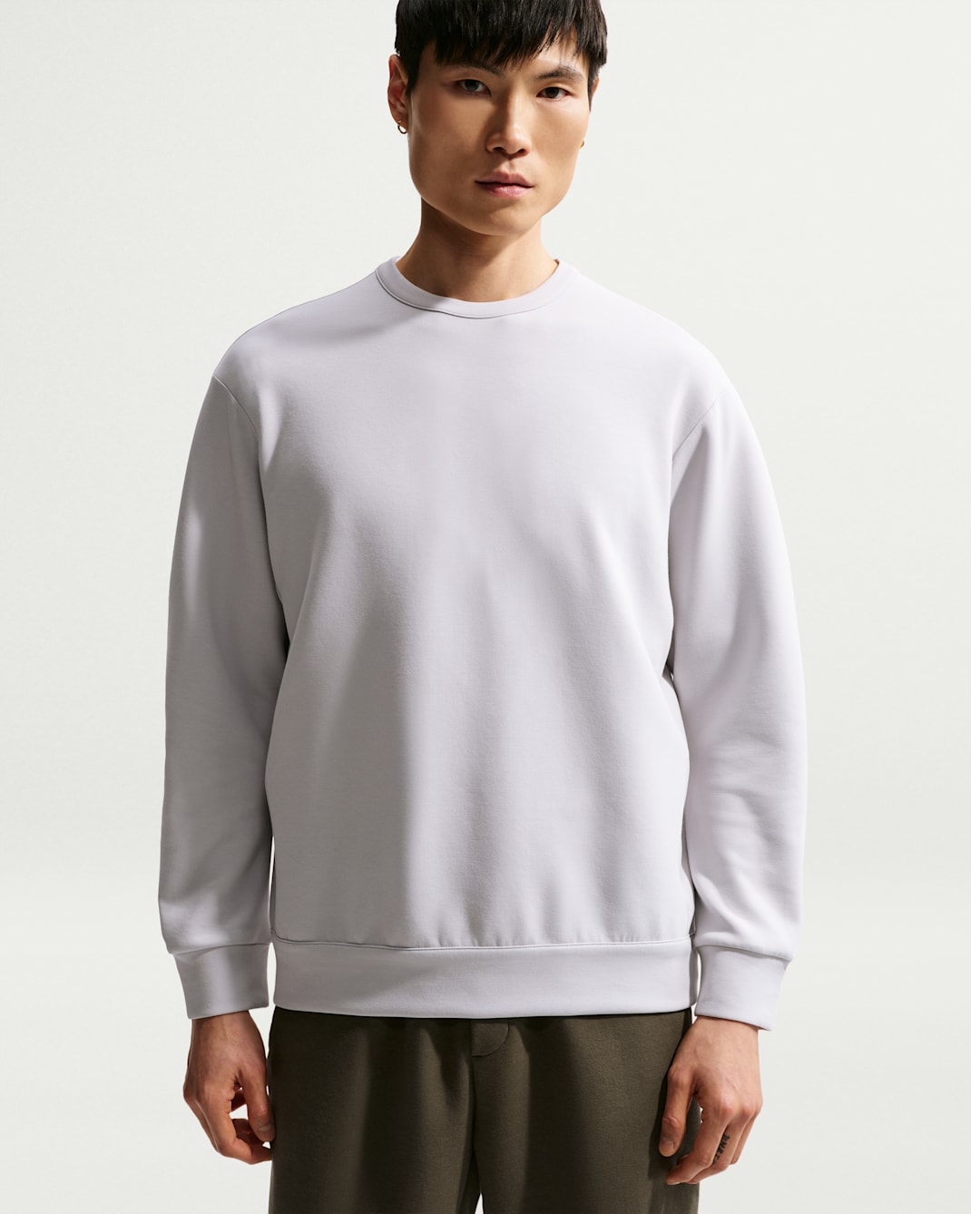 Nike 24.7 ImpossiblySoft Men's Dri-FIT Crew - Grey Fog/Light Smoke Grey