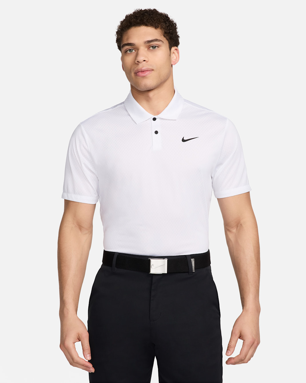Polo de golf Dri-FIT para hombre Nike Tour - Blanco/Blanco/Blanco/Negro