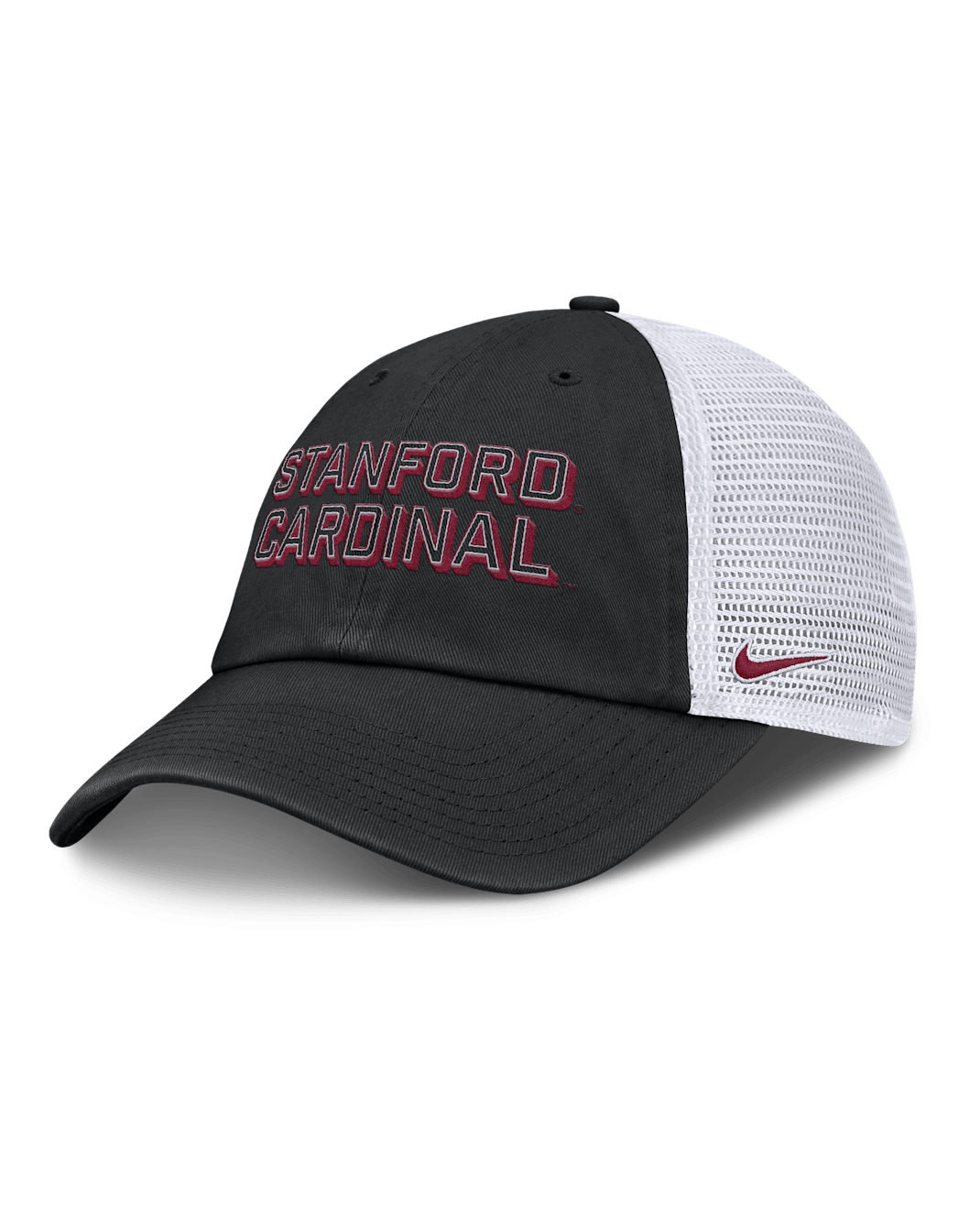 Gorra de rejilla universitaria Nike ajustable para hombre Stanford On-Field Club Gameday - Negro