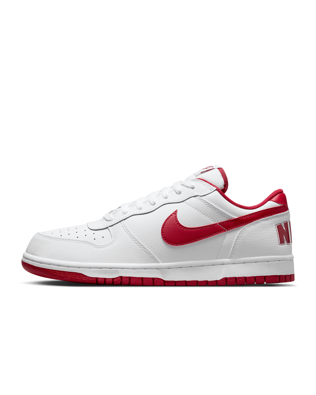 รองเท้าผู้ชาย Nike Big Low - ขาว/Gym Red