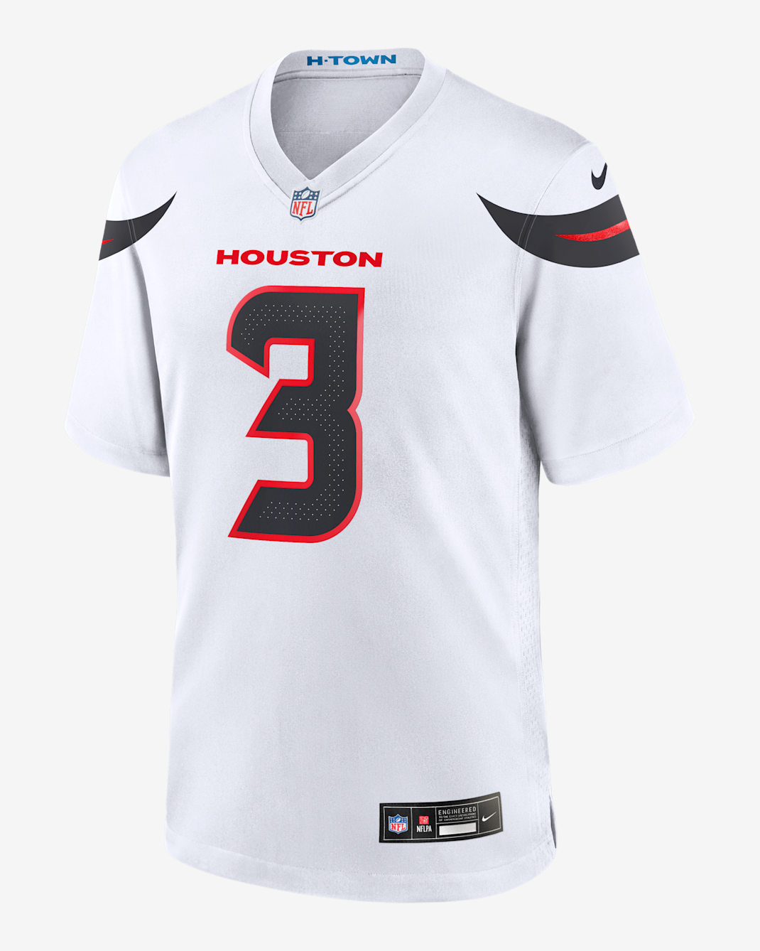 Jersey de fútbol americano Nike de la NFL Game para hombre Tank Dell Houston Texans - Blanco