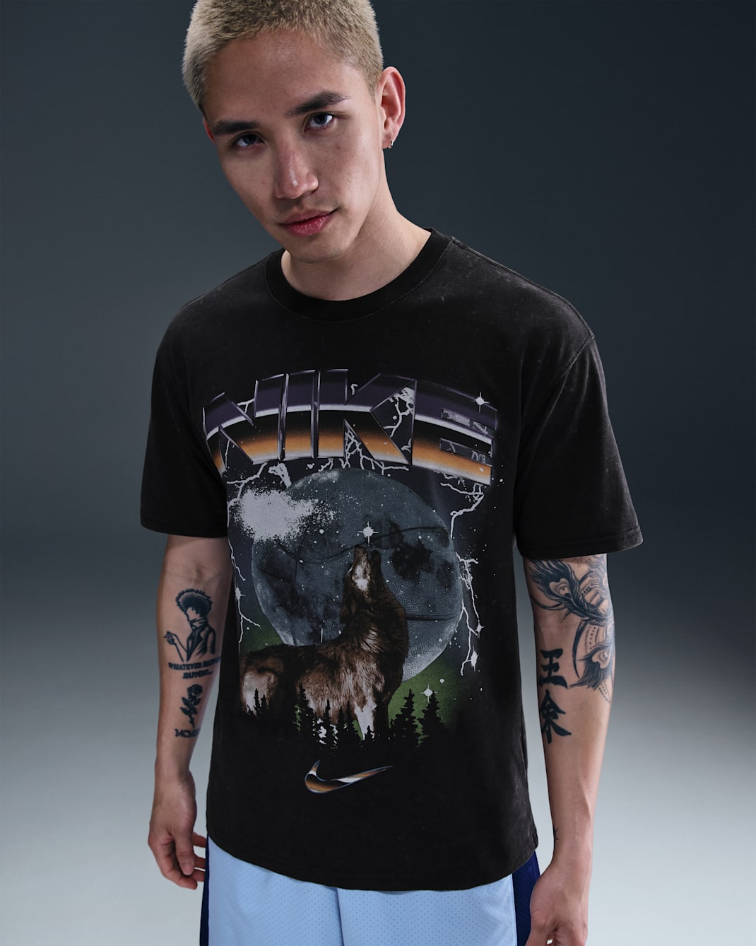 나이키 남성 맥스90 티셔츠 - 블랙