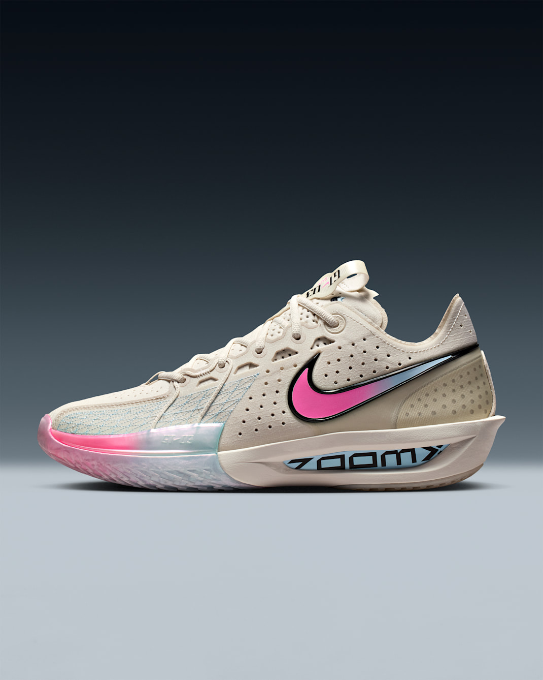 Tenis de básquetbol Nike G.T. Cut 3 - Fantasma/Tinte cobalto/Platino metalizado/Avalancha rosa