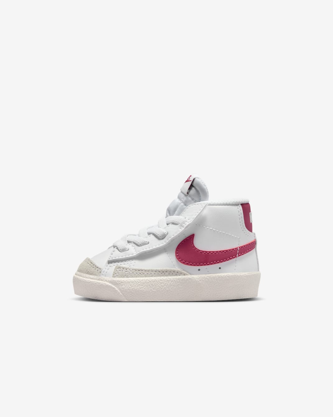 Tenis para bebé e infantil Nike Blazer Mid '77 - Blanco/Vela/Remolacha dulce