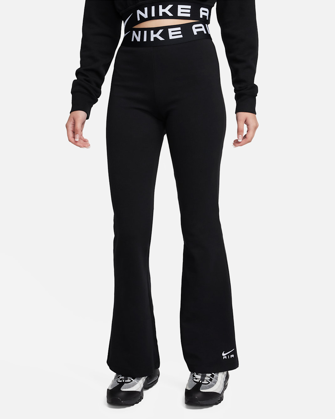 Nike Sportswear Air Women's High-Rise Leggings - Black/White