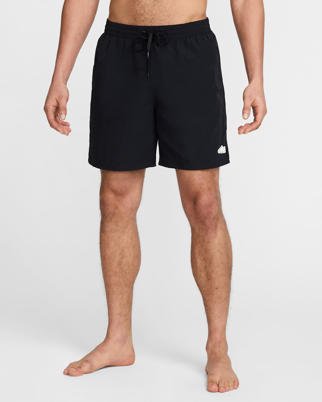 Shorts de vóleibol de 18 cm con forro completo para hombre Nike Swim Breaker - Negro/Blanco/Negro/Negro
