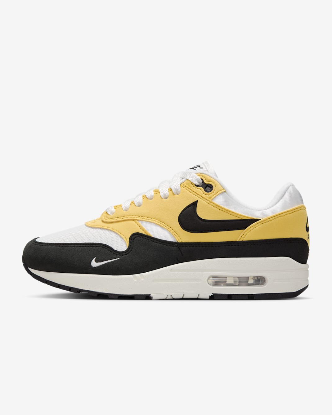 Nike Air Max 1 '87 Textile Women's Shoes - Saturn Gold/Summit White/Sail/Black