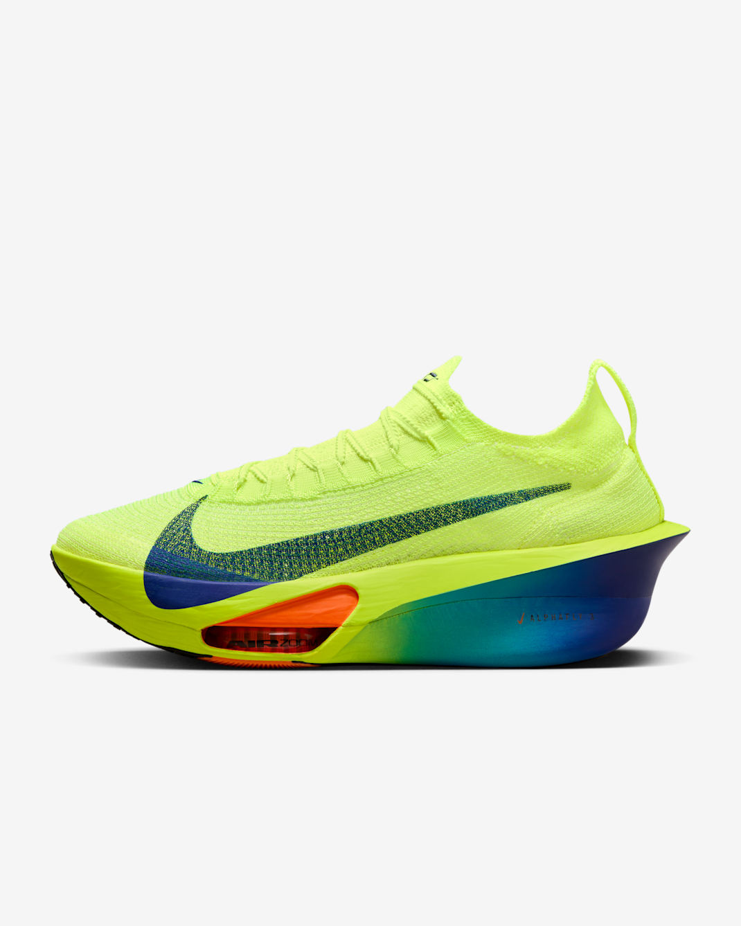 Nike Alphafly 3 Men's Road Racing Shoes - Volt/Dusty Cactus/Total Orange/Concord