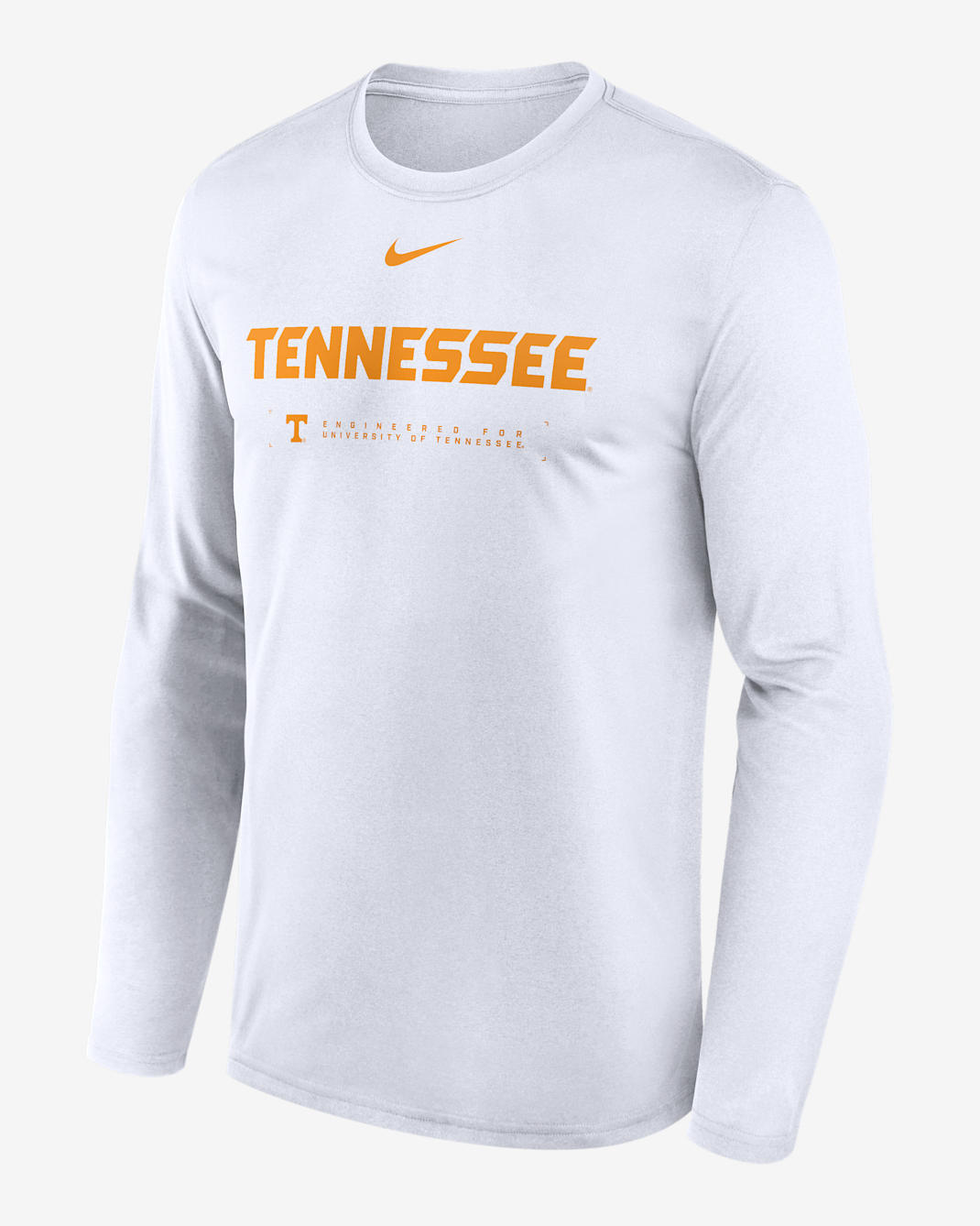 Tennessee Courtside Basketball Shootaround Legend Men's Nike Dri-FIT College Long-Sleeve T-Shirt - White