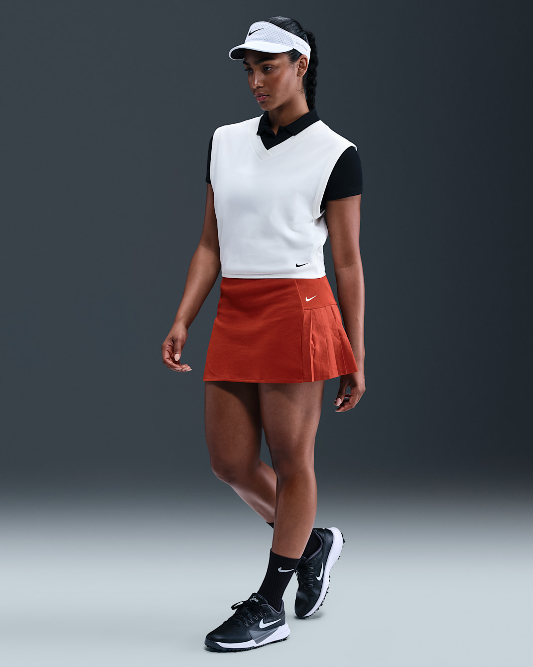 Nike Women's Golf Skirt - Dragon Red/Sail