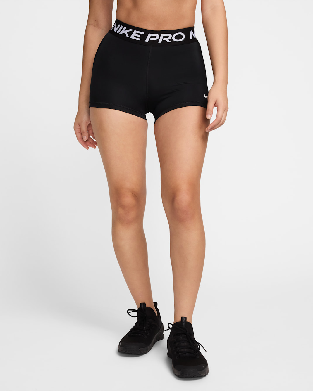 Nike Pro Women's 8cm (approx.) Shorts - Black/White