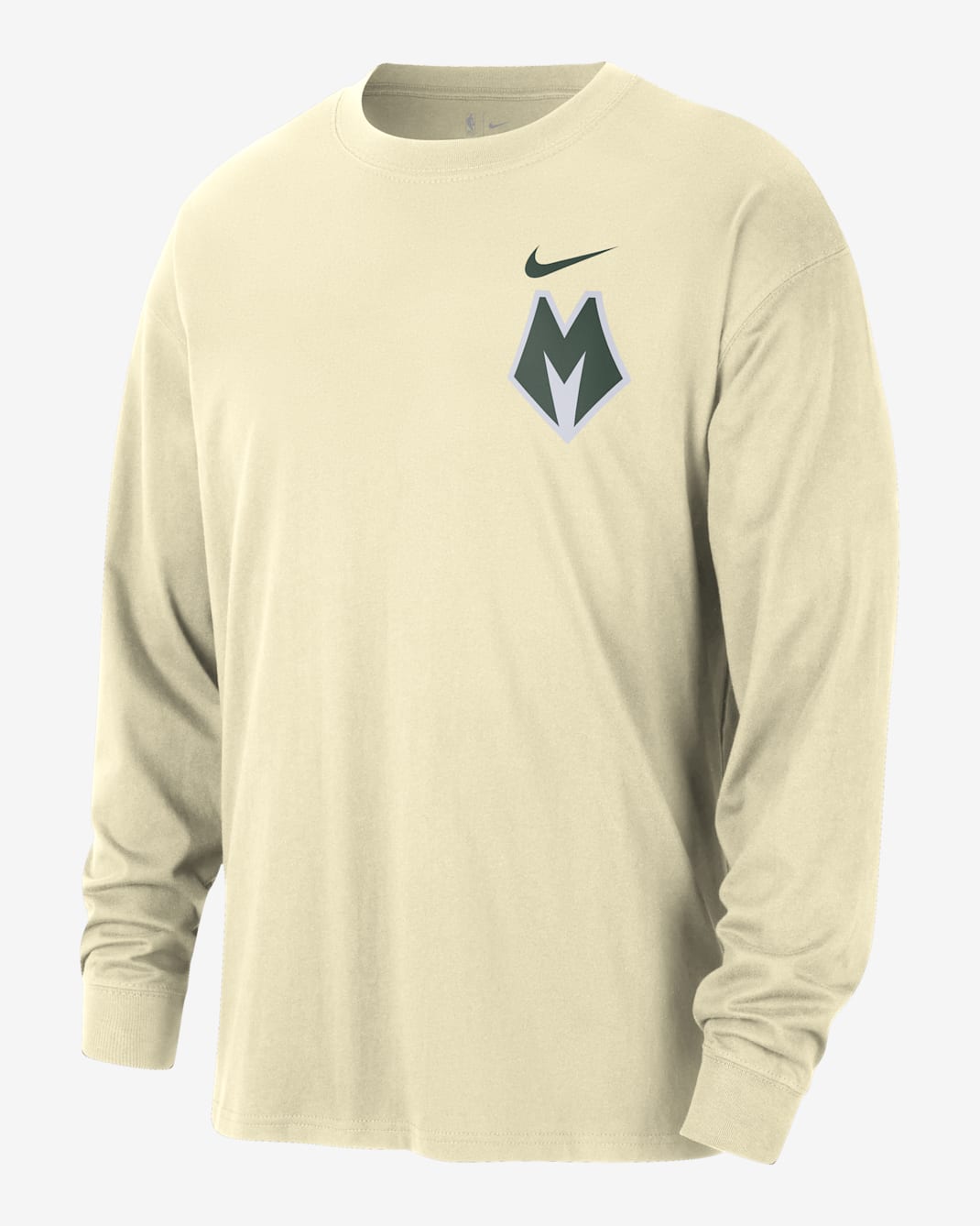 Milwaukee Bucks Essential City Edition Men's Nike NBA Long-Sleeve T-Shirt - Flat Opal