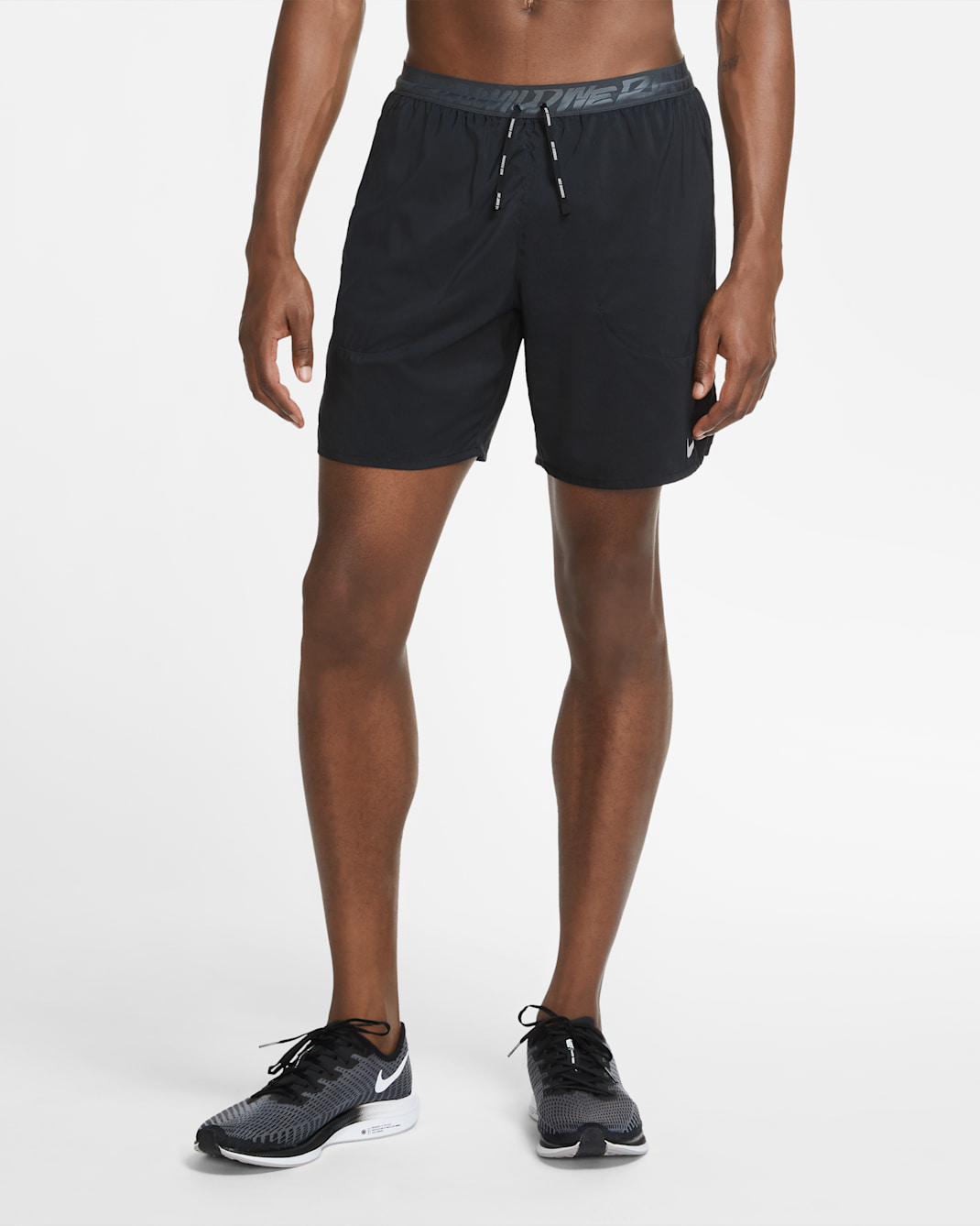 Nike Flex Stride Wild Run Men's Brief Running Shorts - Black/Dark Smoke Grey