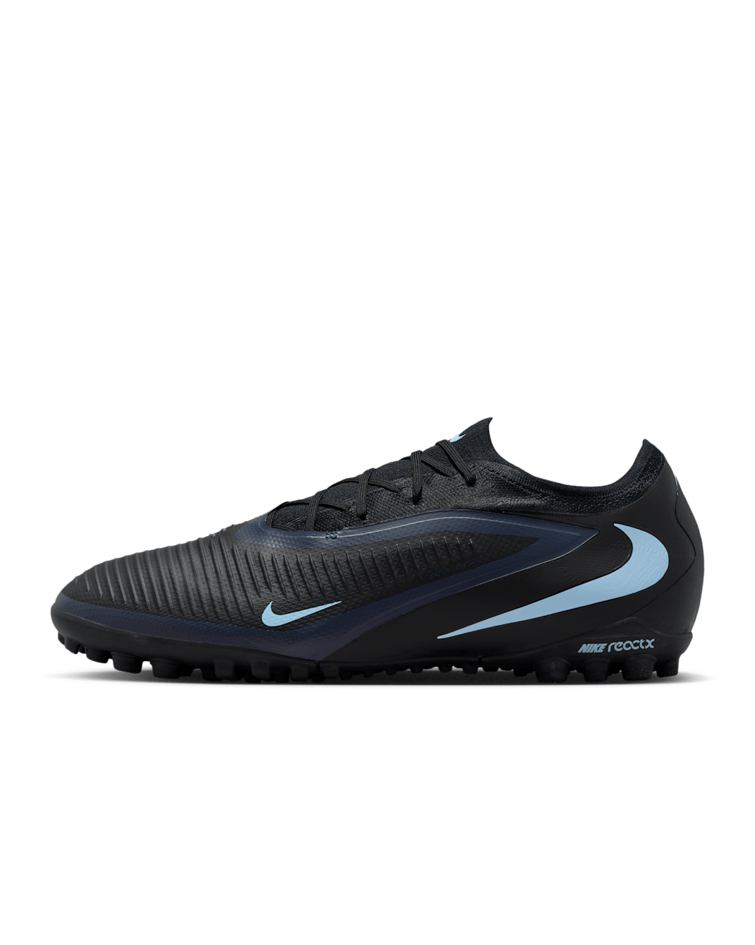Nike Phantom 6 Low Pro Botas de fútbol para moqueta - Turf - Negro/Negro