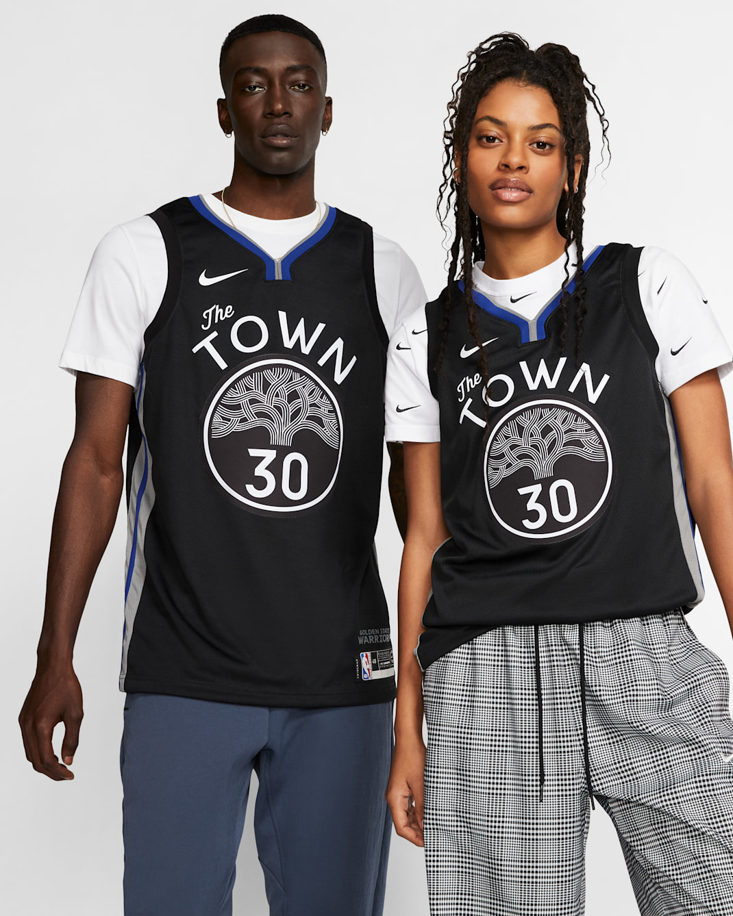 Stephen Curry Warriors – City Edition Nike NBA Swingman Jersey - Black/Dark Steel Grey/Rush Blue