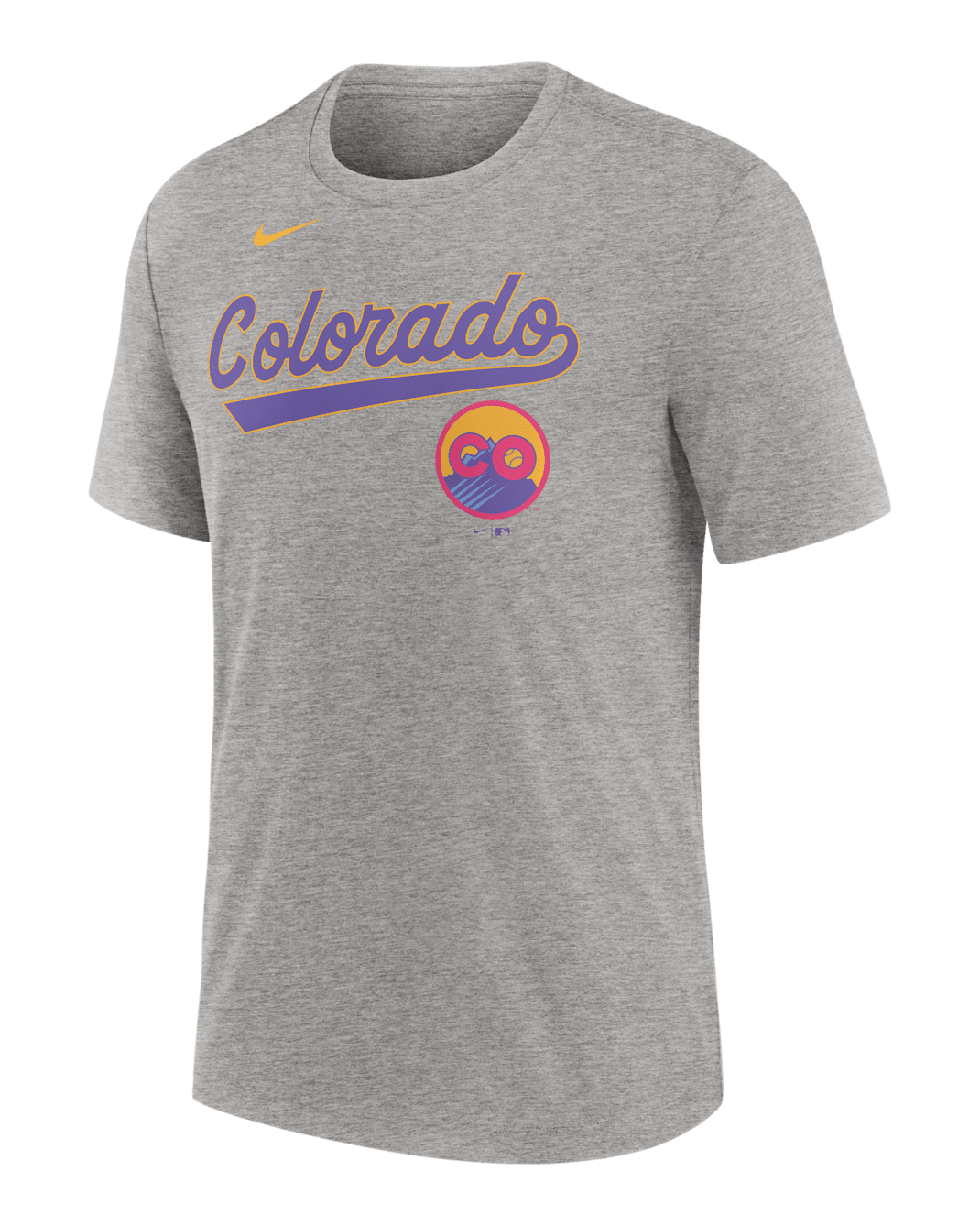 Colorado Rockies City Connect Men's Nike MLB T-Shirt - Charcoal Heather