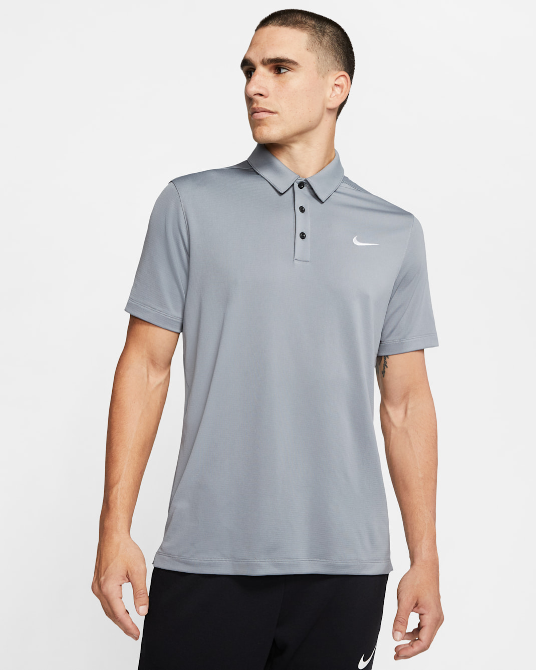 Nike Men's Football Polo - Cool Grey/Black/White