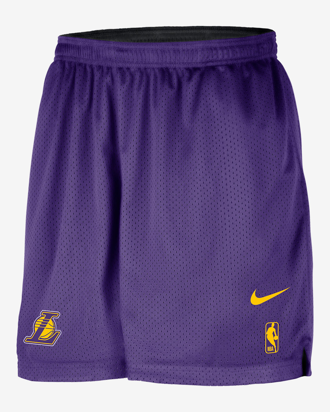 Los Angeles Lakers Courtside Men's Nike NBA Mesh Practice Shorts - Field Purple/Black/Amarillo