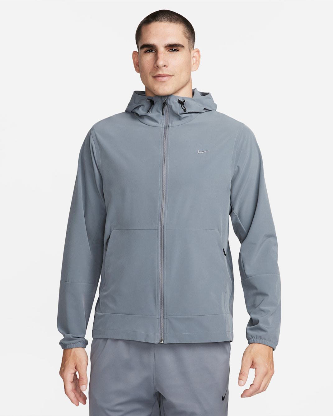 Nike Unlimited Men's Repel Hooded Versatile Jacket - Smoke Grey/Black/Smoke Grey